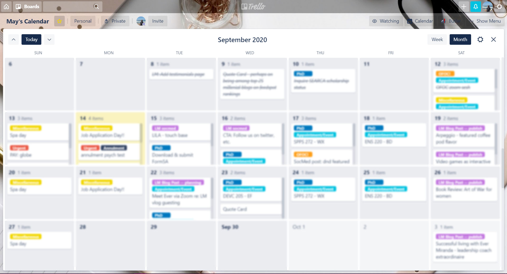 Luscious Mind recommends Trello app for productivity