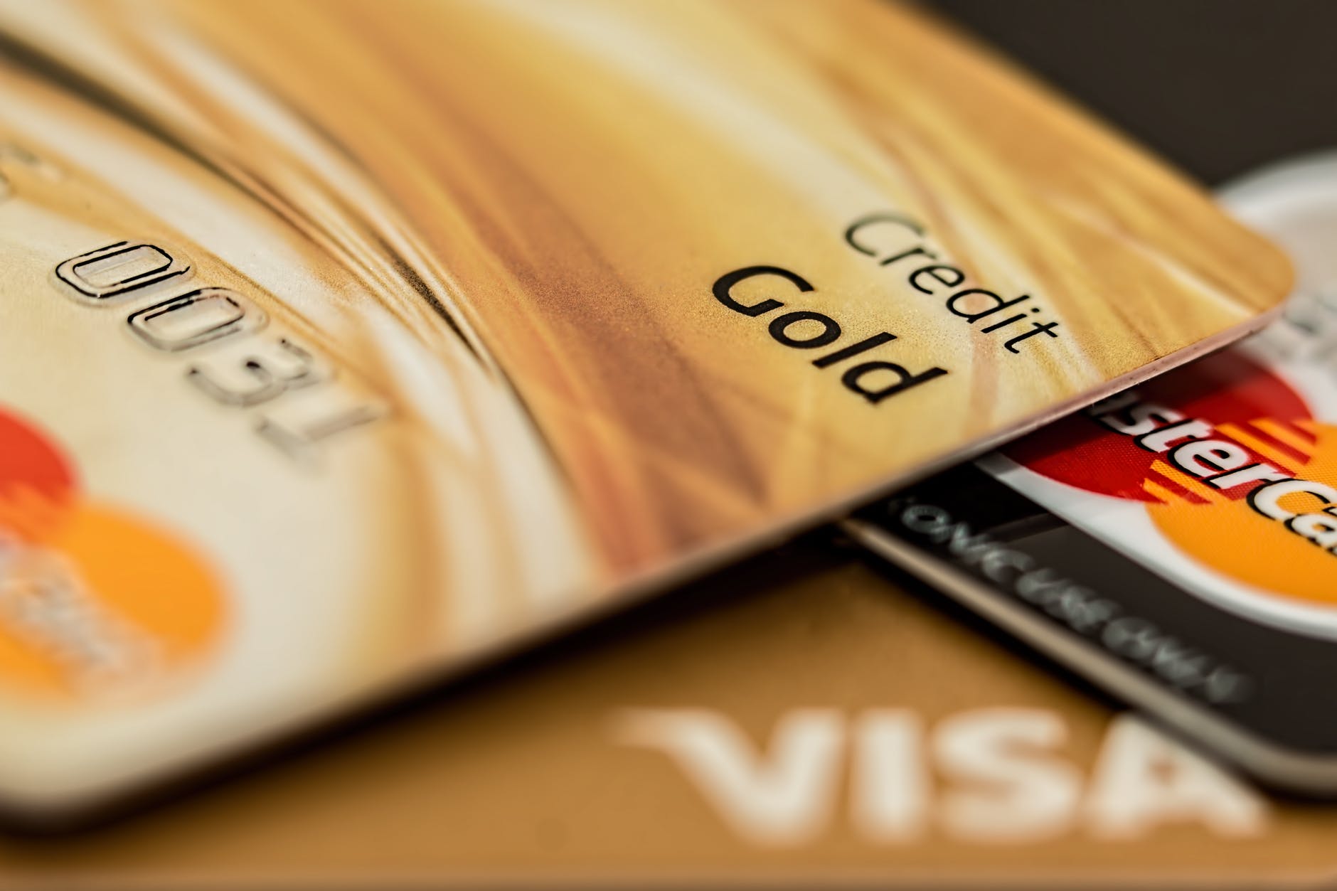 master card visa credit card gold